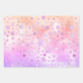 Elegant Holografisch kerstsnowflake-patroon Inpakpapier Vel (Voorkant)