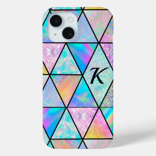 Elegant holografisch kleurrijk iPhone 15 case