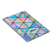 Elegant holografisch kleurrijk schetsboek notitieboek (Rechterzijde)