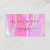 Elegant holografisch Visitekaartje voor hot-roze p (Achterkant)