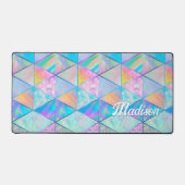 Elegant hologram meisjeskleurig bureaumat (Voorkant)