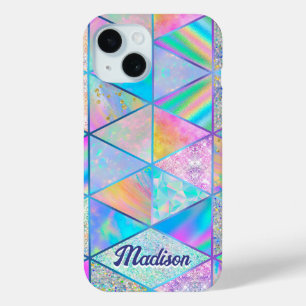 Elegant hologram meisjeskleurig iPhone 15 case