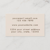 Elegant Holographic Beige Rainbow Visitekaartje (Achterkant)