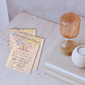 Elegant Holographic Glitter Pearl We zijn open Sal Flyer