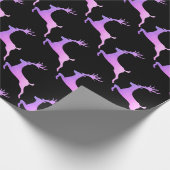 Elegant Holographic Kerstrendierpatroon Cadeaupapier (Hoek)