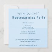 Elegant Home Kleurrijke Tulpen Blauwe Potluck Uitn Aankondiging (Achterkant)