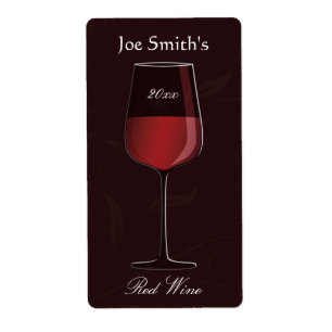 Elegant home Made Wine Label