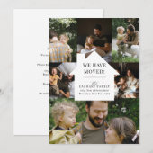 Elegant Home Photo Collage Moving Aankondiging (Voorkant / Achterkant)