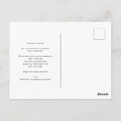 Elegant Home Photo Collage Moving Anouncement Briefkaart (Achterkant)