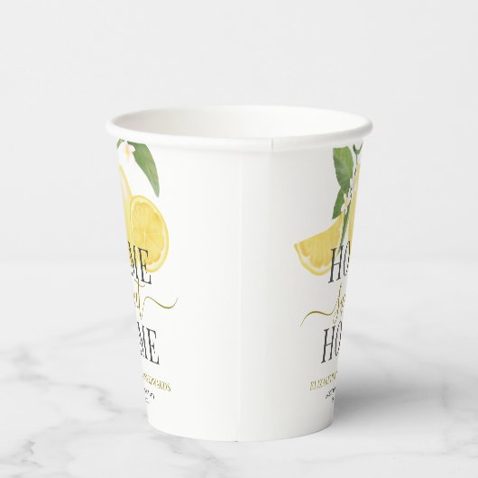 Elegant Home Sweet Home Lemon Thema Party Papieren Bekers (Rechts)
