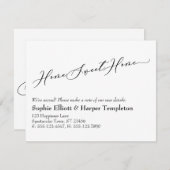 Elegant Home Sweet Home Nieuw adres Aankondiging (Voorkant / Achterkant)