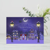 Elegant Homes Vakantie Kerstfeest Uitnodiging (Staand voorkant)