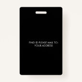 Elegant Homeschoice School ID Black Badge (Achterkant)