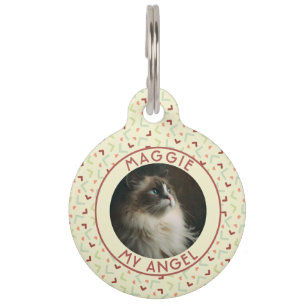Elegant Honden Cadeau Memphis Patroon voor Kat Huisdierpenning