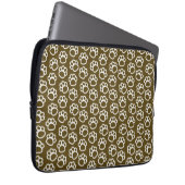 Elegant Hondenpoten bruin Laptop Sleeve (Voorkant Rechts)