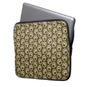 Elegant Hondenpoten bruin Laptop Sleeve (Voorkant Links)