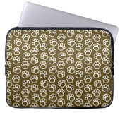 Elegant Hondenpoten bruin Laptop Sleeve (Voorkant)