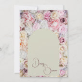 Elegant Honey Floral Arch Summer Vrijgezellenfeest Kaart (Achterkant)