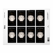 Elegant Honey Queen Bee Honey Jar Label (Full Sheet)