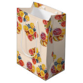 Elegant hoofd knijpen citrus Bruiloft vrijgezellen Medium Cadeauzakje (Voorkant Gekanteld)