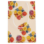 Elegant hoofd knijpen citrus Bruiloft vrijgezellen Medium Cadeauzakje (Voorkant)