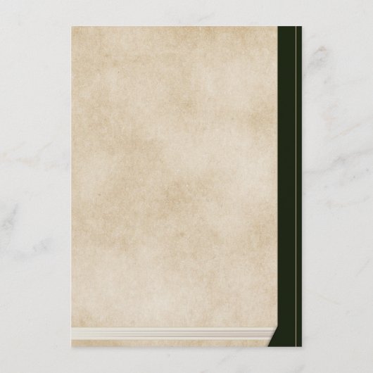 Elegant  Hoofdstukpagina Bruiloft Kaart Invoegen (Achterkant)