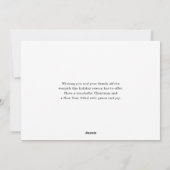 Elegant Hope Love Hugs Berries Back Photo White Feestdagenkaart (Achterkant)