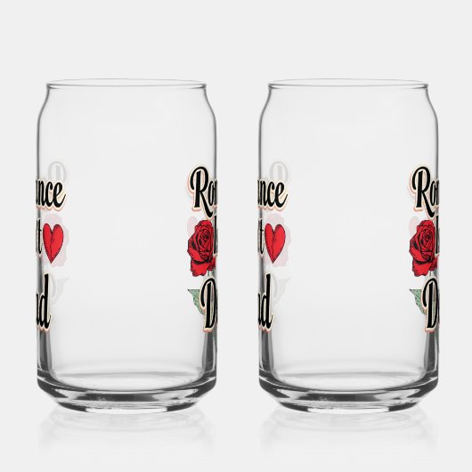 Elegant Hopeless Romantic Quote Blikvorm Glas (Links)