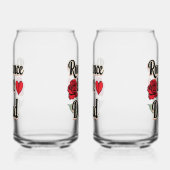 Elegant Hopeless Romantic Quote Blikvorm Glas (Rechts)