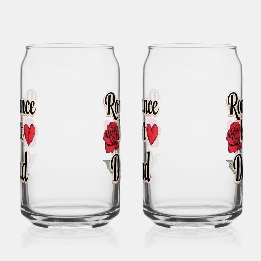 Elegant Hopeless Romantic Quote Blikvorm Glas (Rechts)