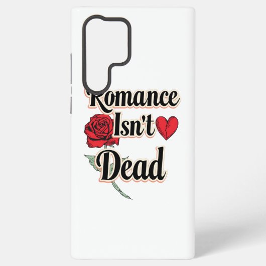 Elegant Hopeless Romantic Quote Samsung Galaxy Hoesje (Achterkant)