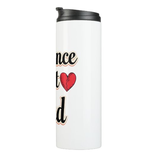 Elegant Hopeless Romantic Quote Thermosbeker (Geroteerd rechts)