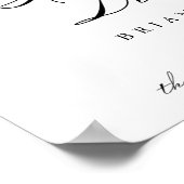 Elegant Horizontale repetitieve binnenwelkomstteke Poster (Hoek)