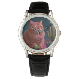 Elegant horloge voor kattenliefhebber