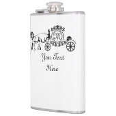 Elegant Horse Drawn Wedding Wagon Monogram Heupfles (Links)