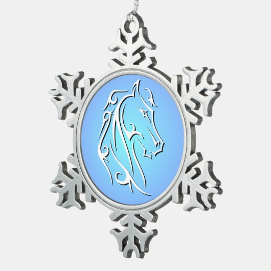 Elegant Horse Head Ornament (Rechts)