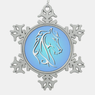 Elegant Horse Head Ornament