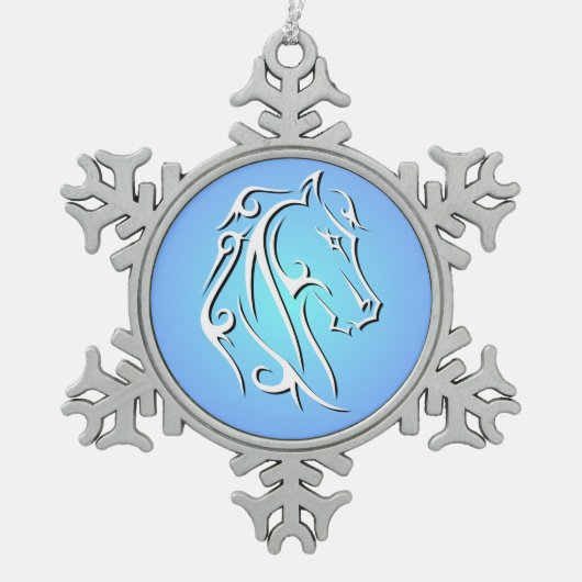 Elegant Horse Head Ornament (Voorkant)