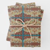 Elegant Horse Mirror Brown/Gold + Zee Bed Green Inpakpapier Vel (In situ)