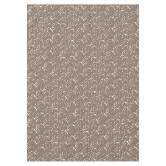 Elegant Horse Pattern on Beige Tafelkleed (Voorkant)