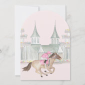 Elegant Horse Race Derby Vrijgezellenfeest Kaart (Achterkant)