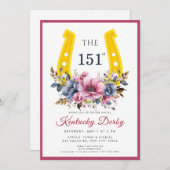 Elegant horse racing & equestrian theme kaart (Voorkant / Achterkant)