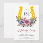 Elegant horse racing & equestrian theme kaart (Voorkant / Achterkant)