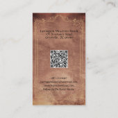Elegant Horse Ranch Cross QR Code Visitekaartje (Achterkant)
