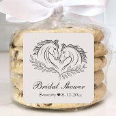 Elegant Horse Rustic Country Elegant Vrijgezellenf Ronde Sticker