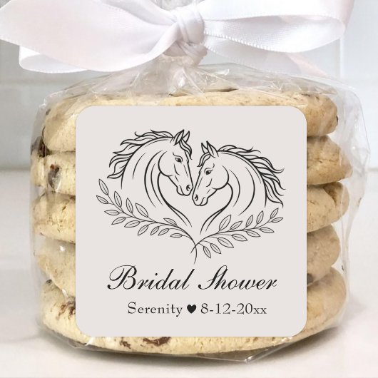 Elegant Horse Rustic Country Elegant Vrijgezellenf Ronde Sticker