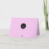 Elegant Horse Stripes Brown/ Gold + Smile roze Kaart (Achterkant)