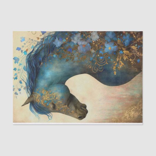 Elegant Horse Tissuepapier (Voorkant)