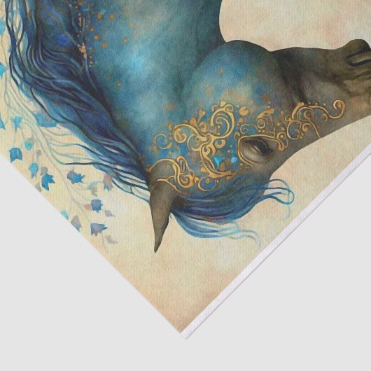 Elegant Horse Tissuepapier (Detail)