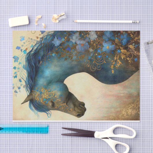 Elegant Horse Tissuepapier (Craft)